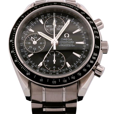 omega speedmaster day date history|omega chronometer triple date 3220.50.